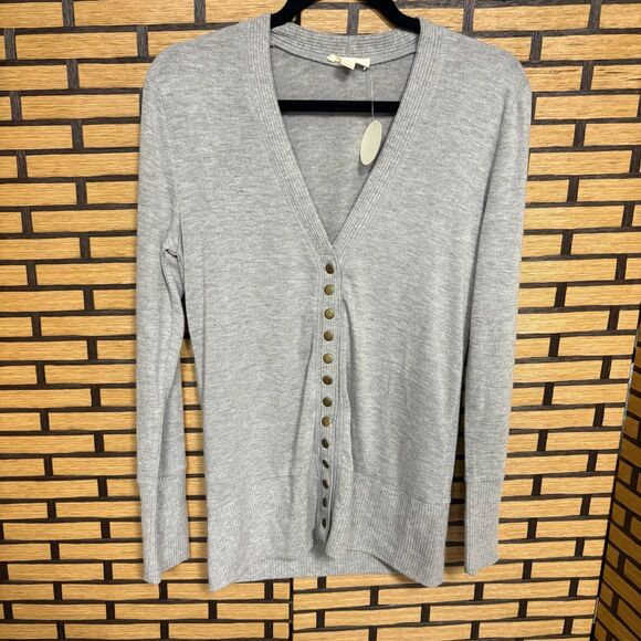 Oddly Gray Snap Front Cardigan Size Small‎ - Picture 1 of 5